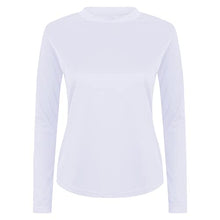 Load image into Gallery viewer, Athletic Sportswear Ladies Activemesh Long Sleeve Running Top White