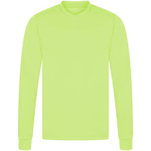 Load image into Gallery viewer, Athletic Sportswear Mens Long Sleeve Running Top Neon Green