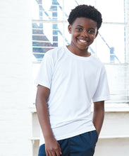 Load image into Gallery viewer, Athletic Sportswear Kids Roly Cool Wick T-Shirt White