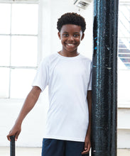 Load image into Gallery viewer, Athletic Sportswear Kids Roly Cool Wick T-Shirt White