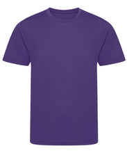 Load image into Gallery viewer, Athletic Sportswear Kids Roly Cool Wick T-Shirt Purple