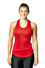 Load image into Gallery viewer, Athletic Sportswear Ladies Elastic Racerback Sports Vest Red