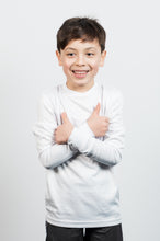 Load image into Gallery viewer, Athletic Sportswear Kids All-Purpose Sports Longs Sleeve T-Shirts White