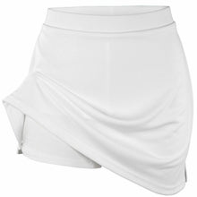 Load image into Gallery viewer, Girls White School Skort – 2-in-1 Skirt with Built-In Shorts | PE Games Sports Uniform | Breathable, Lightweight & Durable
