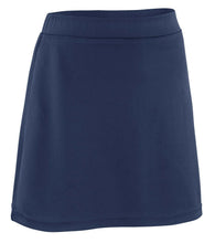 Load image into Gallery viewer, front of girls navy school skort