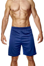 Load image into Gallery viewer, Mens Football Shorts Footy Navy
