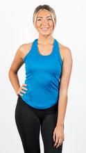 Load image into Gallery viewer, Athletic Sportswear Ladies Elastic Racerback Sports Vest Blue