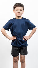 Load image into Gallery viewer, Athletic Sportswear Kids Roly Cool Wick T-Shirt Navy