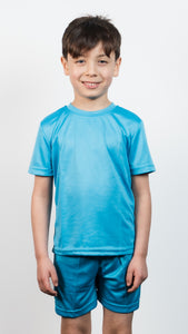 Athletic Sportswear Kids Roly Cool Wick T-Shirt Sky Blue