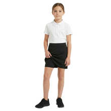 Load image into Gallery viewer, Girls School Skort – 2-in-1 Smart Uniform Skirt with Built-in Stretchy Shorts – Flat Front, Non-Pleated &amp; Pocket-Free – PE, Sports &amp; Daily Wear