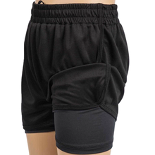 Load image into Gallery viewer, Kids 2-in-1 Football Shorts Boys Sports Active Fitness School PE Junior Premium Athletic Training Gym Running Hyper Shorts