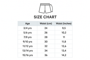 also include a separate column with size in inches 