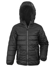 Load image into Gallery viewer, Kids Boys Padded Jacket Black