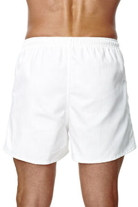 Athletic Sportswear Mens Rugby Shorts White