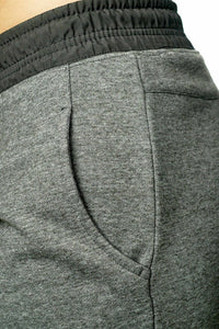 Athletic Sportswear Ladies Joggers Zip Grey