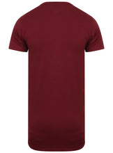 Load image into Gallery viewer, Athletic Sportswear Mens Longline T-Shirt Burgundy
