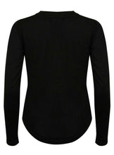 Load image into Gallery viewer, Athletic Sportswear Ladies Activemesh Long Sleeve Running Top Black