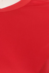 Athletic Sportswear Ladies Activemesh Long Sleeve Running Top Red