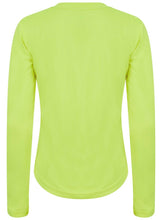 Load image into Gallery viewer, Athletic Sportswear Ladies Activemesh Long Sleeve Running Top Neon Green