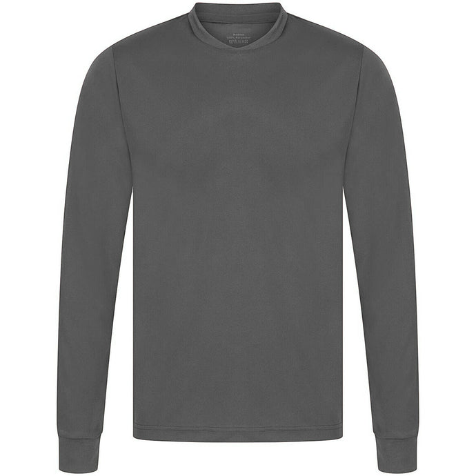 Athletic Sportswear Mens Long Sleeve Running Top Grey