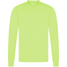 Load image into Gallery viewer, Athletic Sportswear Mens Long Sleeve Running Top Neon Green