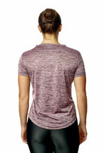 Load image into Gallery viewer, Athletic Sportswear Ladies Gym T-Shirts Melange Pink