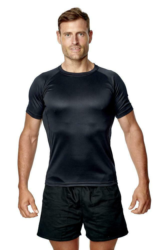 Athletic Sportswear Mens Roly Cool Wick T-Shirt Black