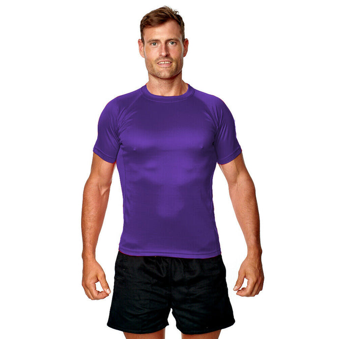 Athletic Sportswear Mens Roly Cool Wick T-Shirt Purple