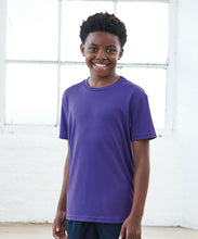 Load image into Gallery viewer, Athletic Sportswear Kids Roly Cool Wick T-Shirt Purple