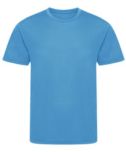 Load image into Gallery viewer, Athletic Sportswear Kids Roly Cool Wick T-Shirt Sky Blue