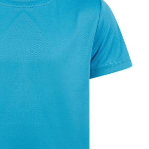 Athletic Sportswear Kids Roly Cool Wick T-Shirt Sky Blue