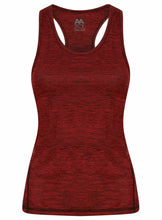 Load image into Gallery viewer, Athletic Sportswear Ladies Melange Gym Vest Red