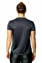 Load image into Gallery viewer, Athletic Sportswear Ladies Roly Active Mesh T-Shirts Black