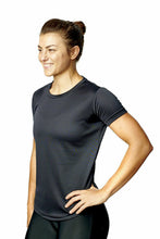 Load image into Gallery viewer, Athletic Sportswear Ladies Roly Active Mesh T-Shirts Black