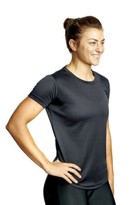 Athletic Sportswear Ladies Roly Active Mesh T-Shirts Black