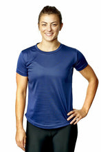 Load image into Gallery viewer, Athletic Sportswear Ladies Roly Active Mesh T-Shirts Navy