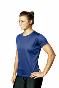 Athletic Sportswear Ladies Roly Active Mesh T-Shirts Navy