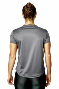 Athletic Sportswear Ladies Roly Active Mesh T-Shirts Grey