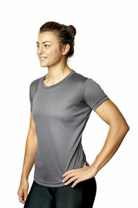 Athletic Sportswear Ladies Roly Active Mesh T-Shirts Grey