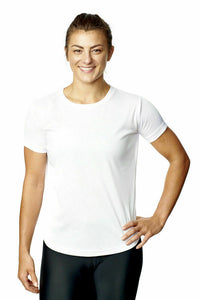Athletic Sportswear Ladies Roly Active Mesh T-Shirts White