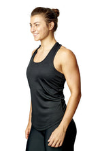 Load image into Gallery viewer, Athletic Sportswear Ladies Elastic Racerback Sports Vest Black
