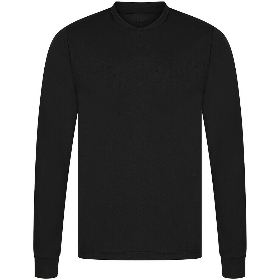 Athletic Sportswear Kids All-Purpose Sports Longs Sleeve T-Shirts Black