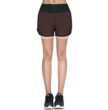 Load image into Gallery viewer, Athletic Sportswear Ladies High Waist Sports Shorts Black/Pink
