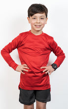 Load image into Gallery viewer, Athletic Sportswear Kids All-Purpose Sports Longs Sleeve T-Shirts Red