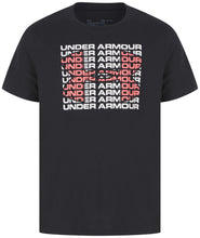 Load image into Gallery viewer, Under Armour Kids Graphic Logo T-Shirt Black Size 9-10 Years