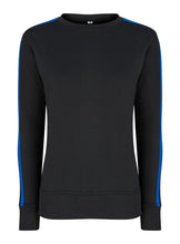 Load image into Gallery viewer, Athletic Sportswear Ladies Striped Long Sleeve Tops Black