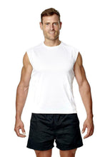Load image into Gallery viewer, Athletic Sportswear Mens Sleeveless T-Shirt White