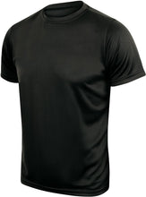 Load image into Gallery viewer, Mens Activewear Running Perfomance Sports T-shirt Black