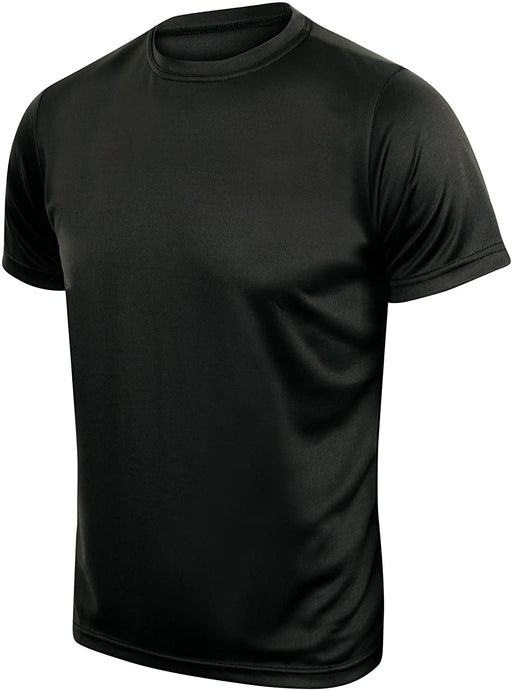 Mens Activewear Running Perfomance Sports T-shirt Black
