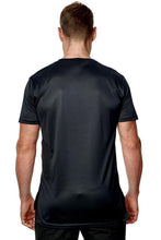 Load image into Gallery viewer, Mens Longline Mesh Gym T-Shirts Black